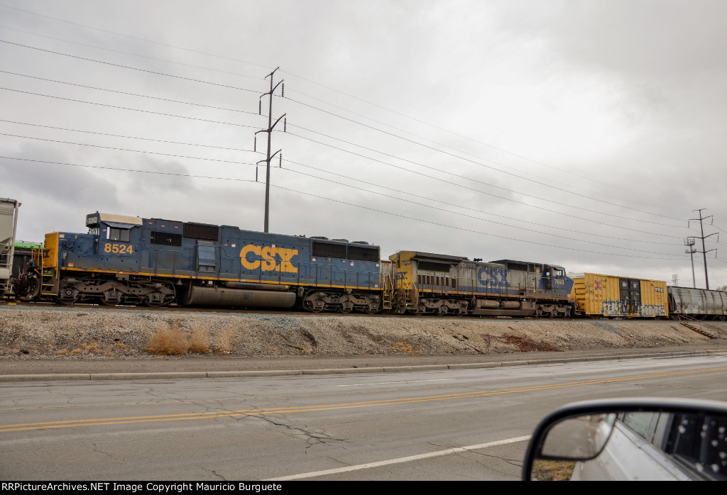 CSX Locomotives in the Yard